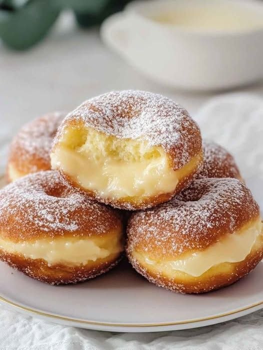 Classic Custard-Filled Donuts