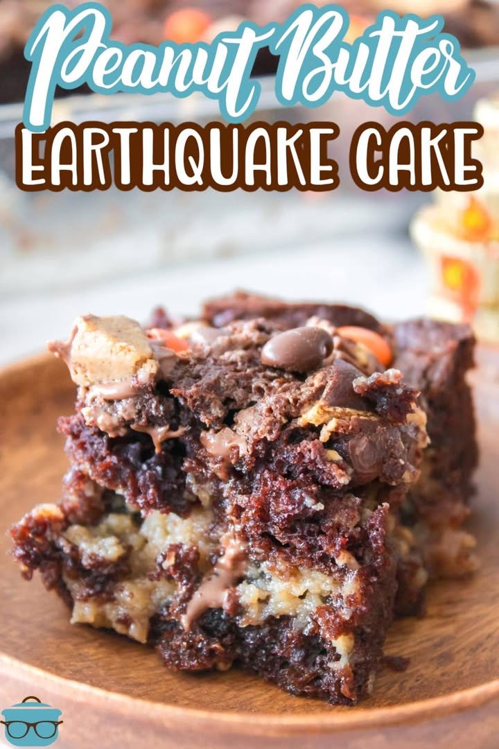 Peanut Butter Earthquake Cake