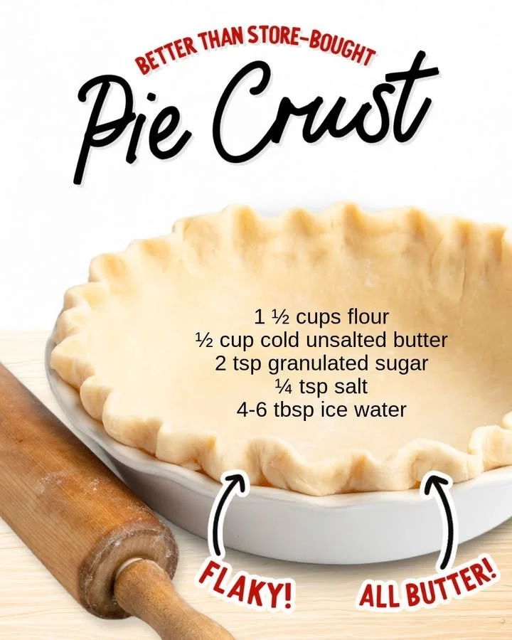 A delicious 5-ingredient pie crust ready for filling and baking.