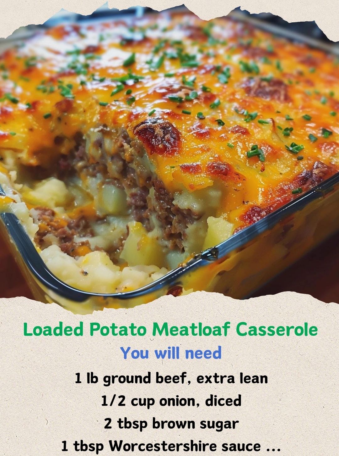 👉Loaded Potato Meatloaf Casserole Recipe 594144340_122246314490144115_1910687597963585300_n