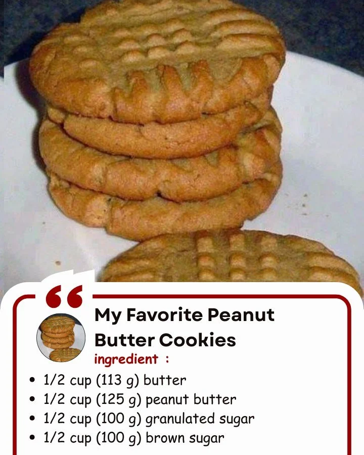 Delicious homemade peanut butter cookies on a plate