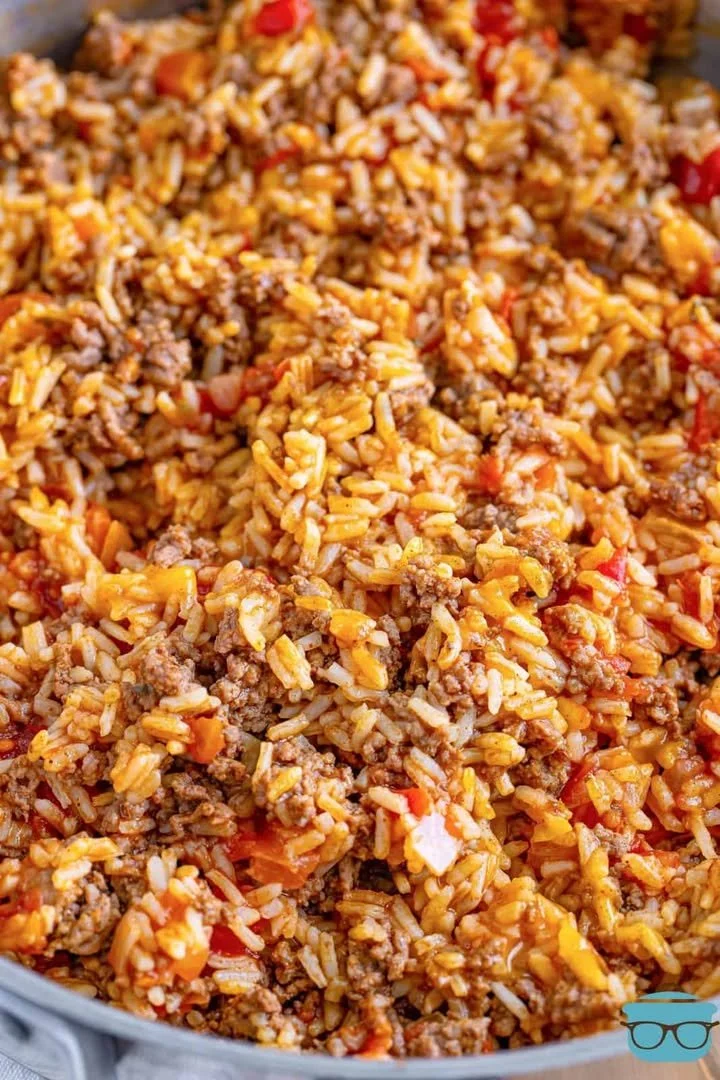Taco Rice A colorful plate of Taco Rice topped with fresh ingredients and seasonings.