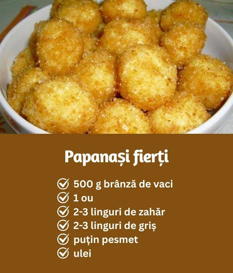 Boiled papanași, soft and creamy Papanași fiți, delicat și cremos, o rețetă tradițională românească