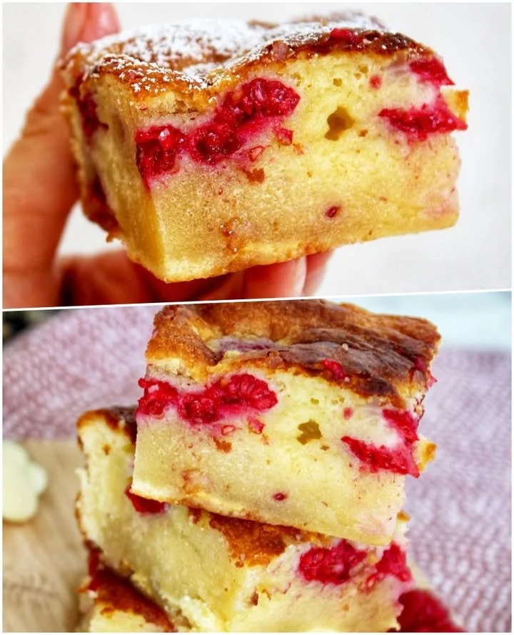 Brownie cu zmeură și ciocolată albă, un desert delicios