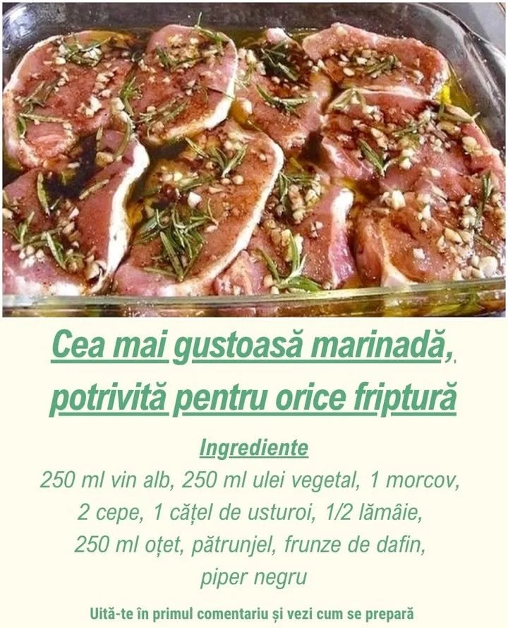 Cea mai minunată marinadă, potrivită pentru orice friptură
