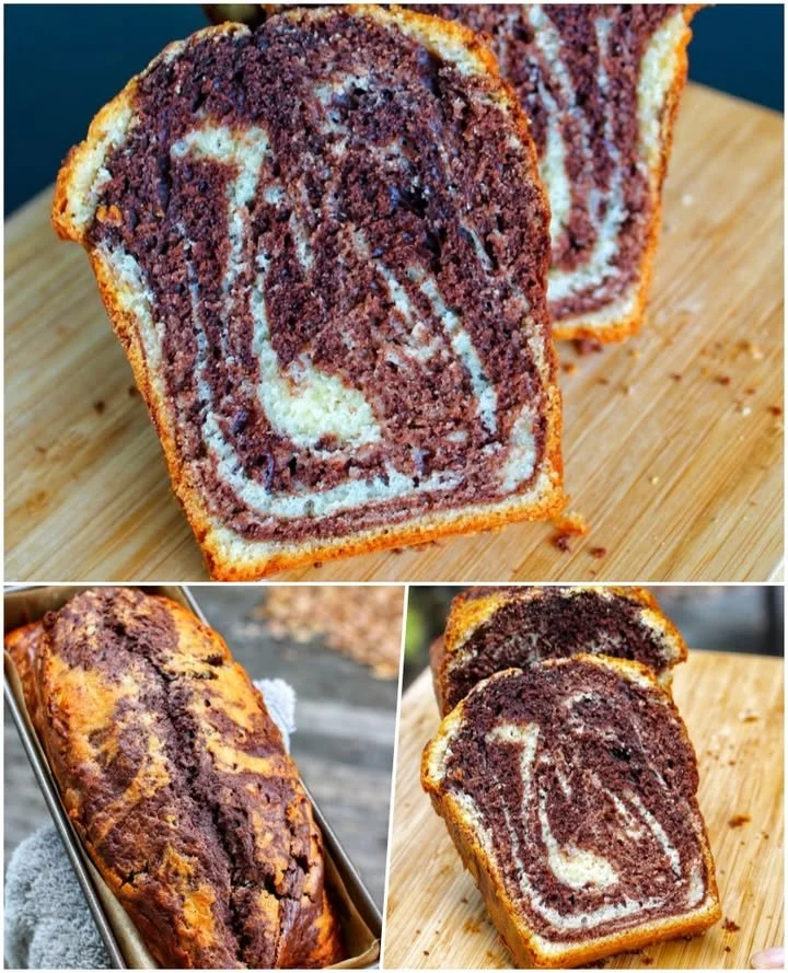 Chec marmorat fraged și parfumat, cu cacao și vanilie