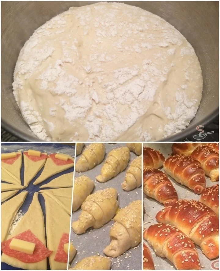 Cornulețe aperitiv cu cașcaval și șuncă, ideale pentru petreceri.