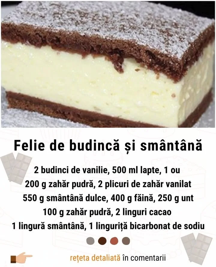 Felie de budincă Felie de budincă delicioasă servită pe o farfurie