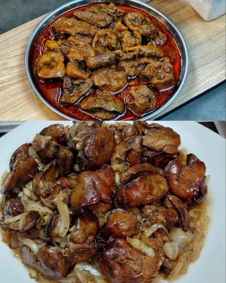 Ficăței de pui cu ceapă la cuptor, preparat delicios și sănătos