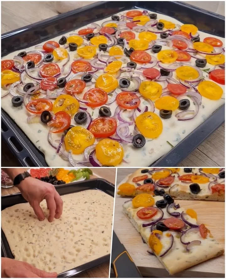 Focaccia aromată și rumenă Focaccia aromată și rumenă, o delicatesă perfectă pentru orice ocazie