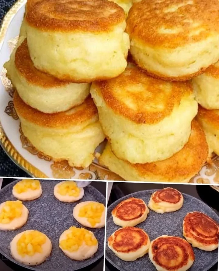 Gogoși cu mere delicioase umplute, servite calde și pufoase.