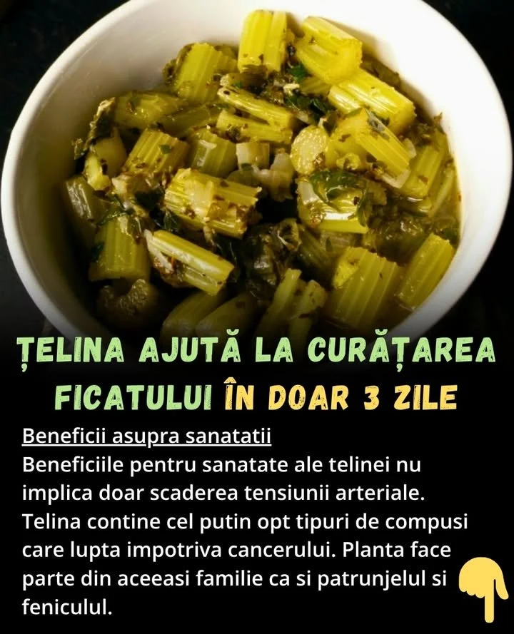 📡 Țelina ajută la curățarea ficatului în doar 3 zile. Iată cum o poți folosi 🥗