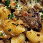 Friptură cu paste în formă de scoică și sos cremos – O rețetă delicioasă pentru momente speciale cf-featured-424